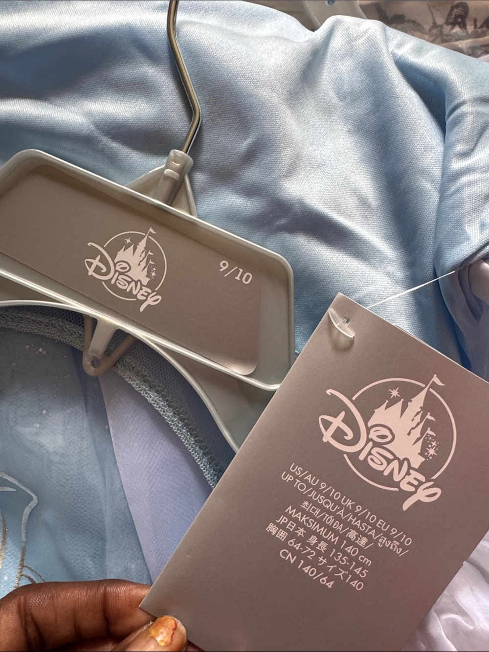 Disney Light Blue Princess Dress with White Sleeves - Picture 6 of 6